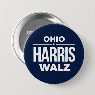 Badge Rond 7,6 Cm Ohio pour Harris Walz