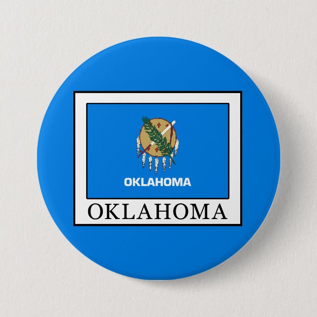 Badge Rond 7,6 Cm Oklahoma (Devant)
