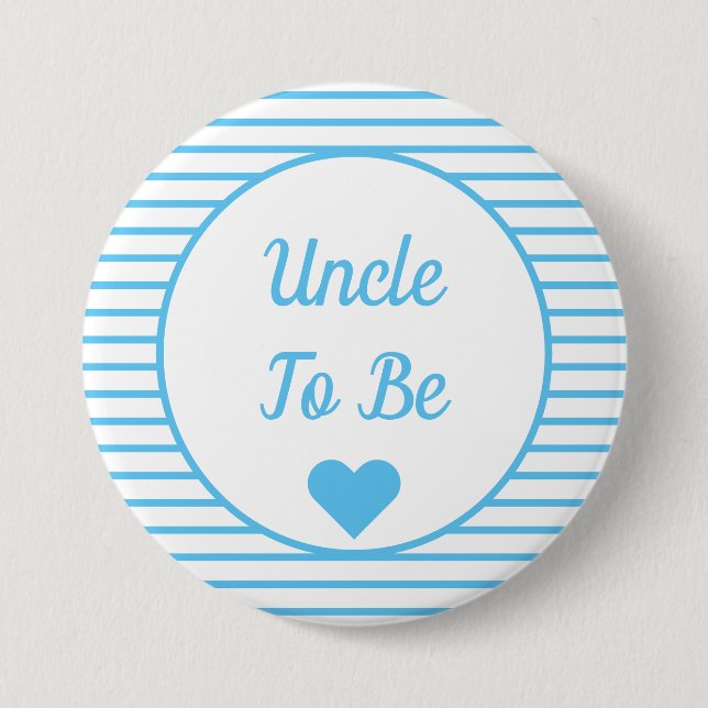 Badge Rond 7,6 Cm Oncle à être Baby shower (Devant)