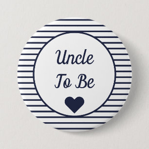 Badge Rond 7,6 Cm Oncle à être Baby shower