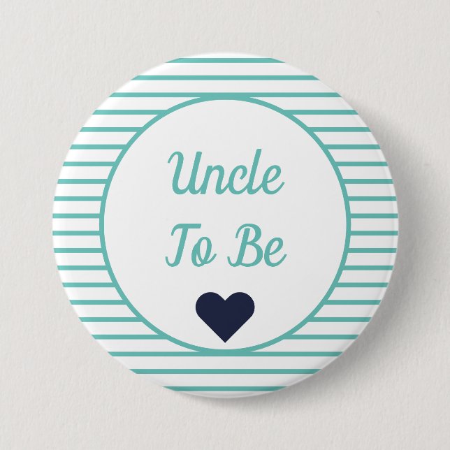 Badge Rond 7,6 Cm Oncle à être Baby shower (Devant)