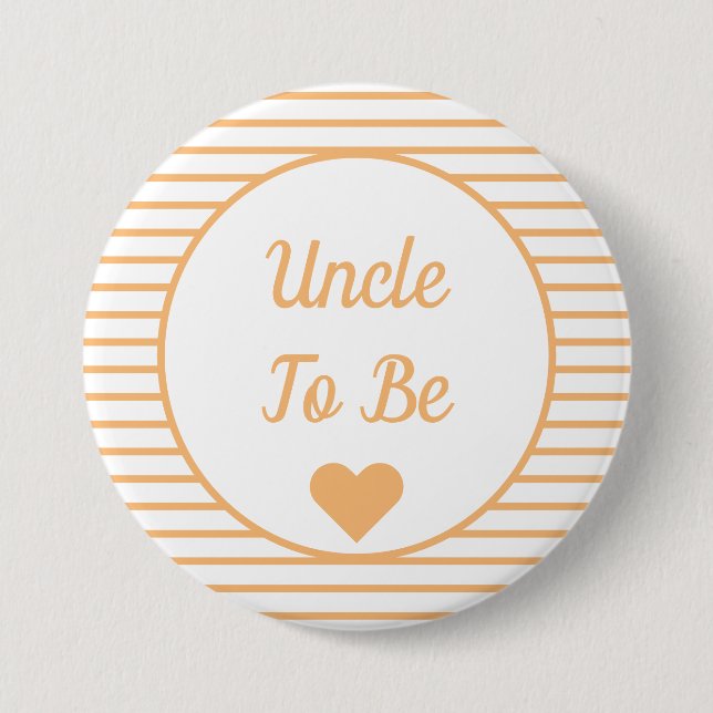 Badge Rond 7,6 Cm Oncle à être Baby shower (Devant)
