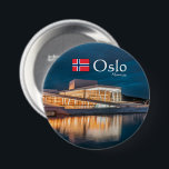 Badge Rond 7,6 Cm Opéra d'Oslo<br><div class="desc">Photo de voyage de l'opéra d'Oslo - l'opéra national norvégien et le ballet. Photo © Sebastian Worm.</div>