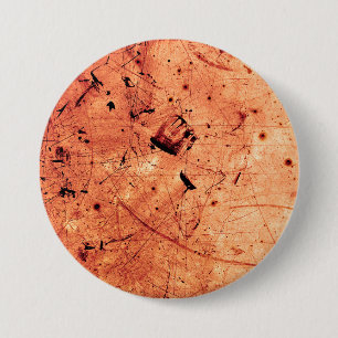 Badge Rond 7,6 Cm Orange abstrait grunge art contemporain