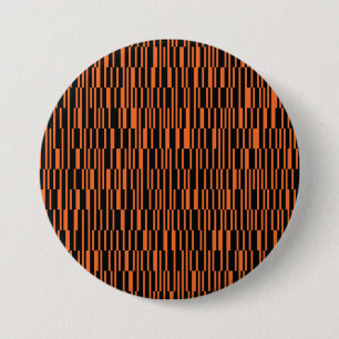 Badge Rond 7,6 Cm Orange, cool, tendance, art graphique géométrique