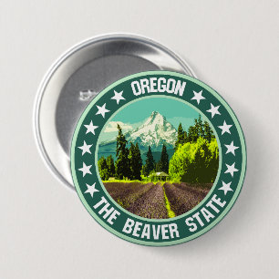 Badge Rond 7,6 Cm Oregon