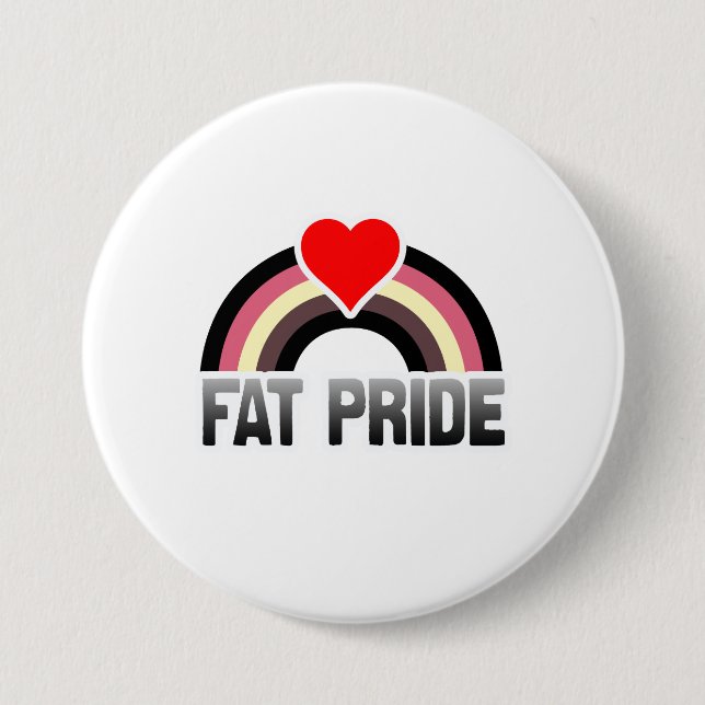 Badge Rond 7,6 Cm Orgueil des gros (Devant)