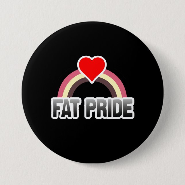 Badge Rond 7,6 Cm Orgueil des gros (Devant)