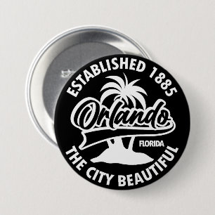 Badge Rond 7,6 Cm Orlando, Floride