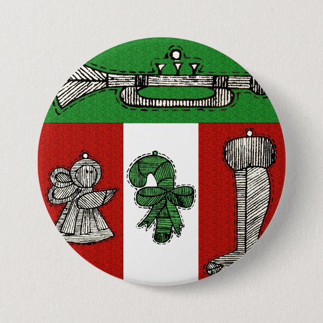 Badge Rond 7,6 Cm Ornements Vintage (Devant)