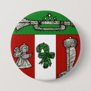 Badge Rond 7,6 Cm Ornements vintages