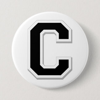 Badge Rond 7,6 Cm Orthographiez-le la lettre initiale C dans le
