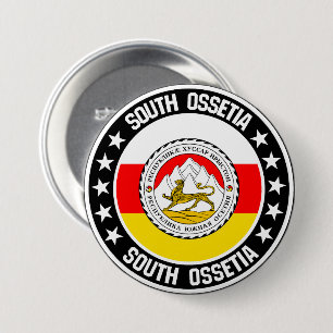 Badge Rond 7,6 Cm Ossétie du Sud