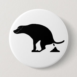 Badge Rond 7,6 Cm Oups ! Pris dans l'acte balancer le chien