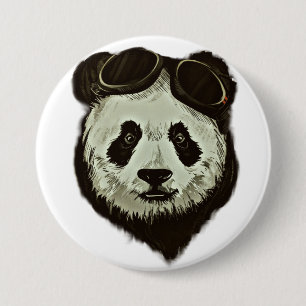 Badge Rond 7,6 Cm Ours panda
