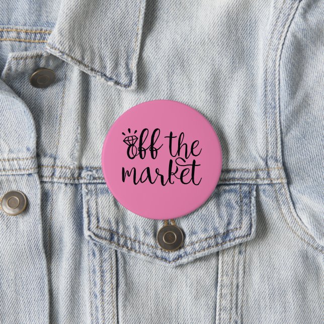 Badge Rond 7,6 Cm Outre du marché (En situation)