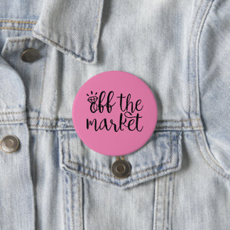 Badge Rond 7,6 Cm Outre du marché