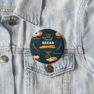 Badge Rond 7,6 Cm Pain frais de boulangerie