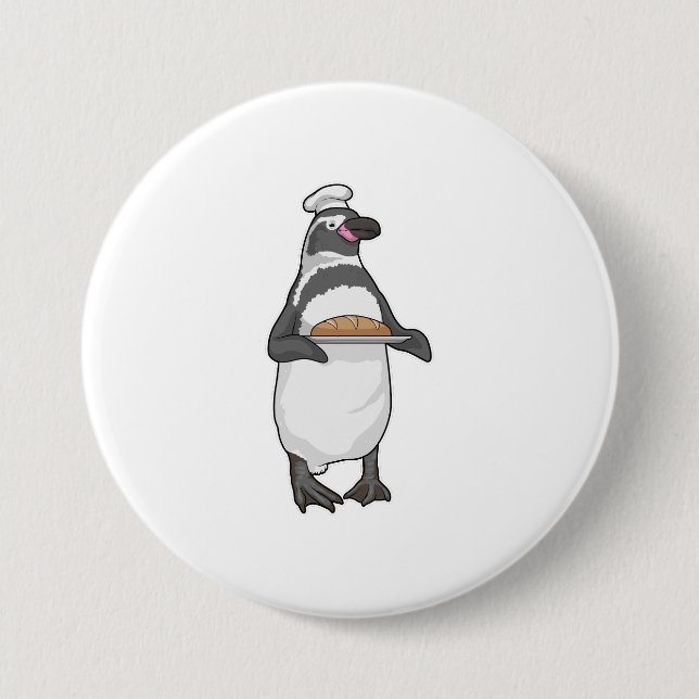 Badge Rond 7,6 Cm Pain Pingouin Baker (Devant)