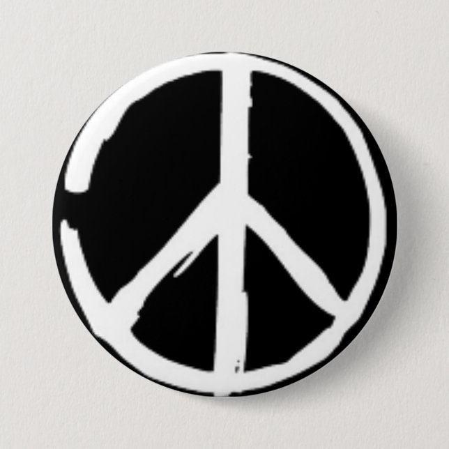 Badge Rond 7,6 Cm paix (Devant)