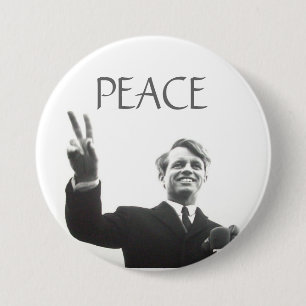 BADGE ROND 7,6 CM PAIX DE RFK