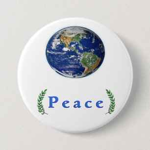 Badge Rond 7,6 Cm Paix mondiale