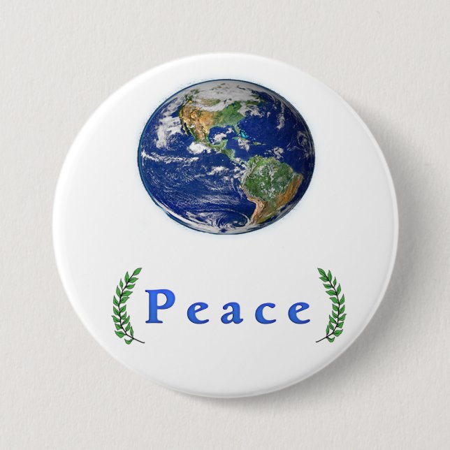 Badge Rond 7,6 Cm Paix mondiale (Devant)