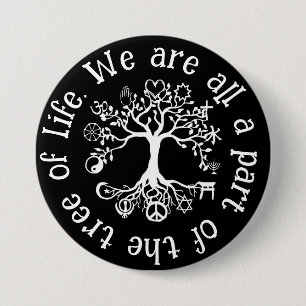 Badge Rond 7,6 Cm Paix sur Terre