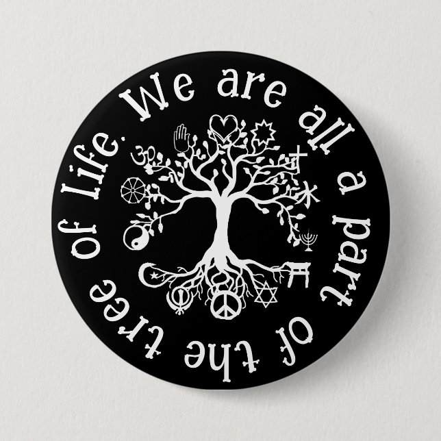 Badge Rond 7,6 Cm Paix sur Terre (Devant)