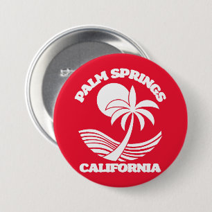 Badge Rond 7,6 Cm Palm Springs Californie