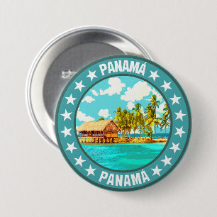 Badge Rond 7,6 Cm Panama