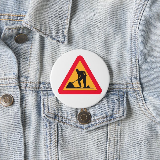 Badge Rond 7,6 Cm Panneau de signalisation routière Avertissement de (Créateur téléchargé)