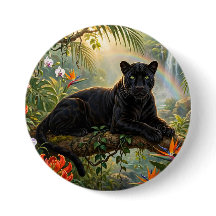 Panthère noire Fleurs de la jungle du Kenya Cascad