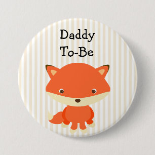 Badge Rond 7,6 Cm Papa À Être Bouton Woodlands Thème