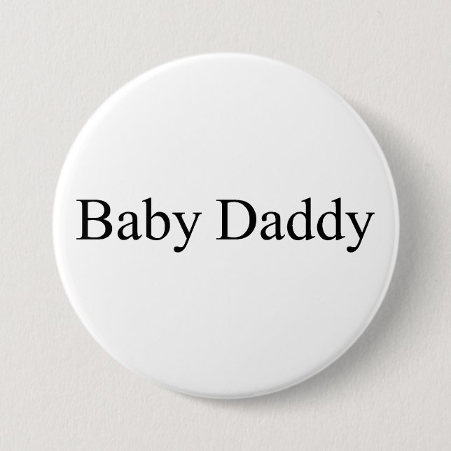 Badge Rond 7,6 Cm Papa bébé (Devant)
