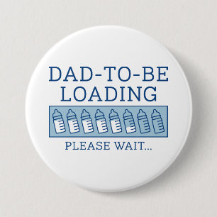 Badge Rond 7,6 Cm Papa Doit Charger