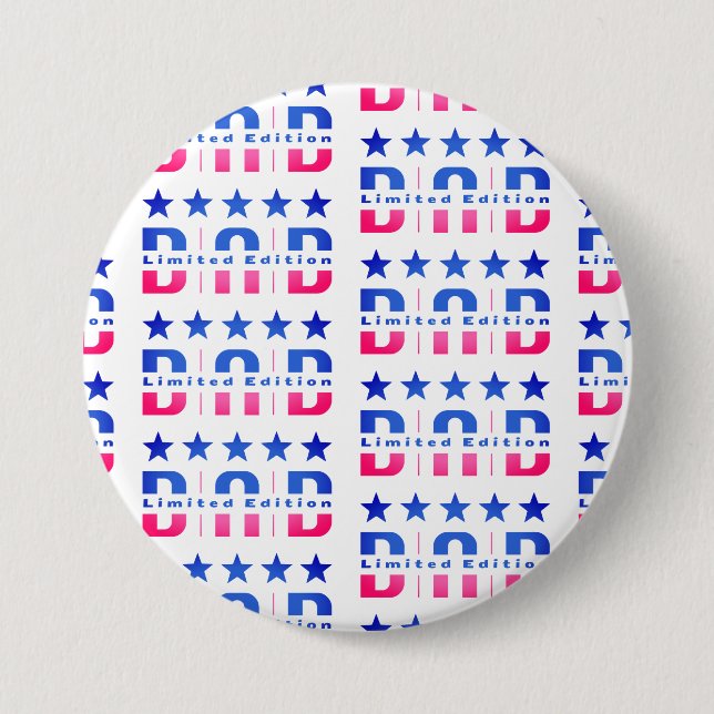 Badge Rond 7,6 Cm Papa Limited Edition (Devant)