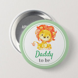 Badge Rond 7,6 Cm Papa, nouveau papa, bébé, douche de garçon, Jun