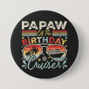 Badge Rond 7,6 Cm Papaw de l'Anniversaire Cruiser Vacation Round
