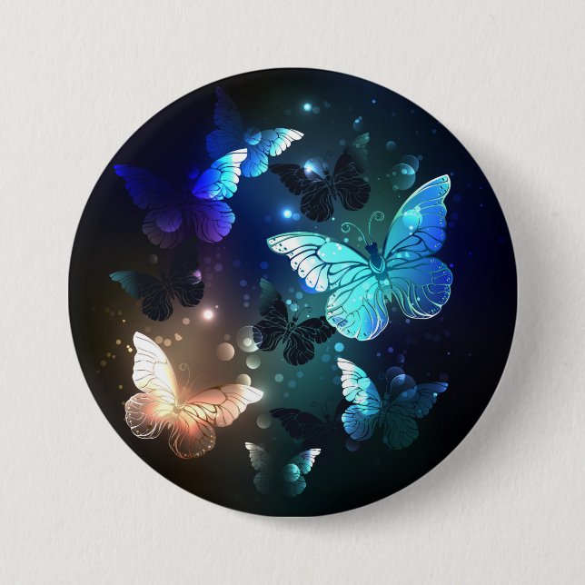 Badge Rond 7,6 Cm Papillon de nuit (Devant)
