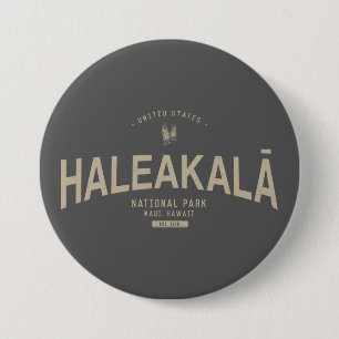 Badge Rond 7,6 Cm Parc national de Haleakala Hawaii Vacances