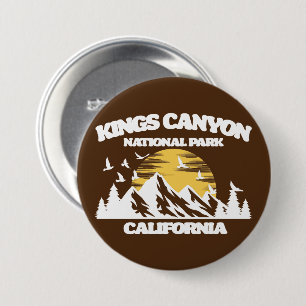 Badge Rond 7,6 Cm Parc national de Kings Canyon
