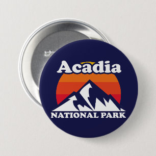 Badge Rond 7,6 Cm Parc national de l'Acadie vintage