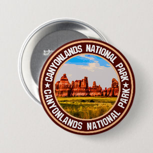 Badge Rond 7,6 Cm Parc national des Canyonlands
