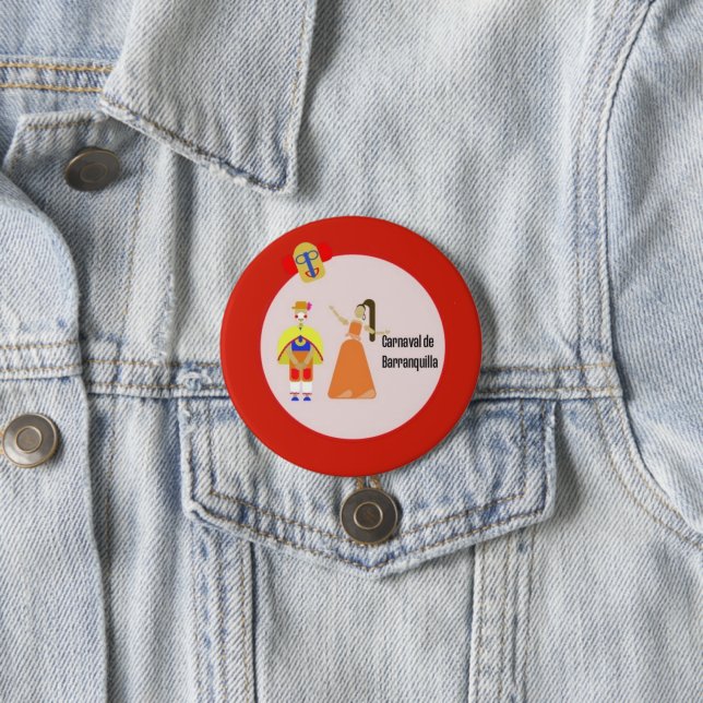 Badge Rond 7,6 Cm party (En situation)