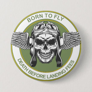 Badge Rond 7,6 Cm Pas de frais d'atterrissage