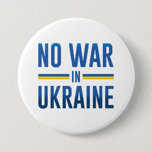 Badge Rond 7,6 Cm Pas De Guerre En Ukraine