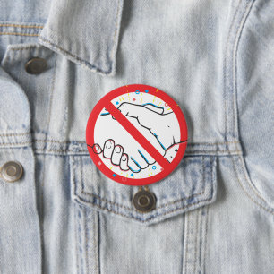 Badge Rond 7,6 Cm Pas de poignée de main