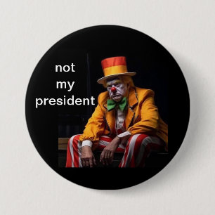 Badge Rond 7,6 Cm pas mon président