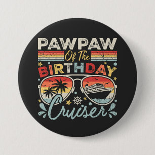 Badge Rond 7,6 Cm Pawpaw de l'Anniversaire Cruiser Vacation Round